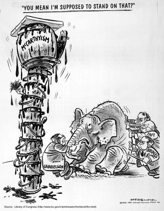 Herblock's McCarthyism cartoon