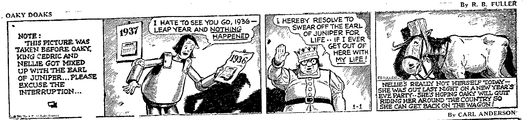 Oaky Doaks, January 1, 1937