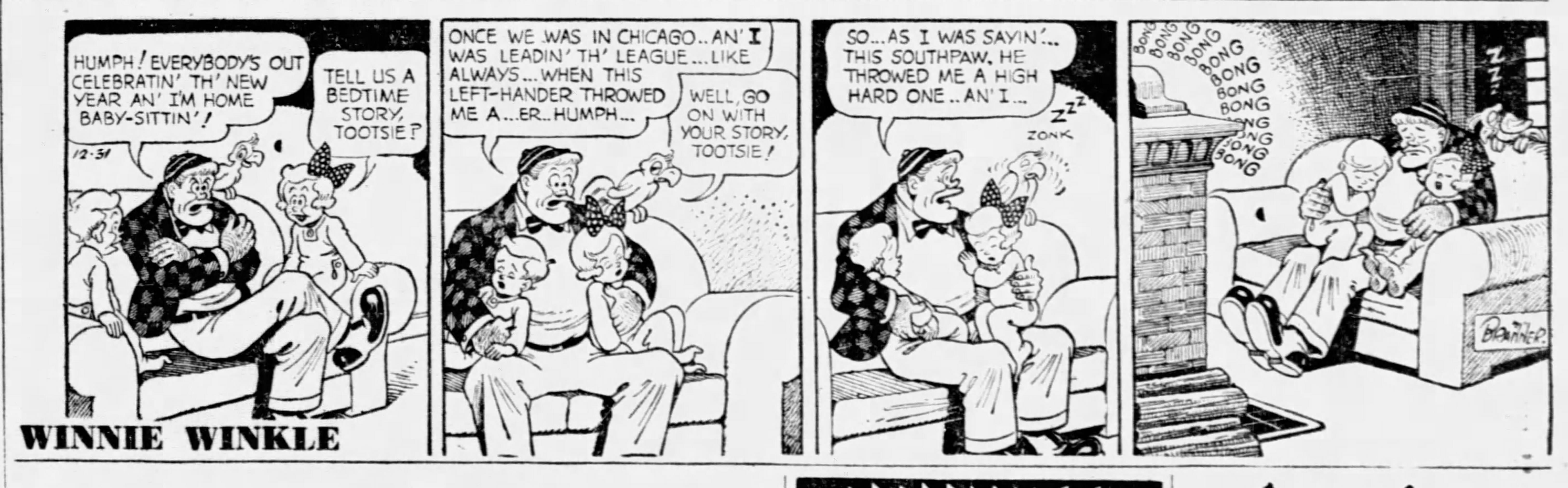 Winnie Winkle, December 31, 1952