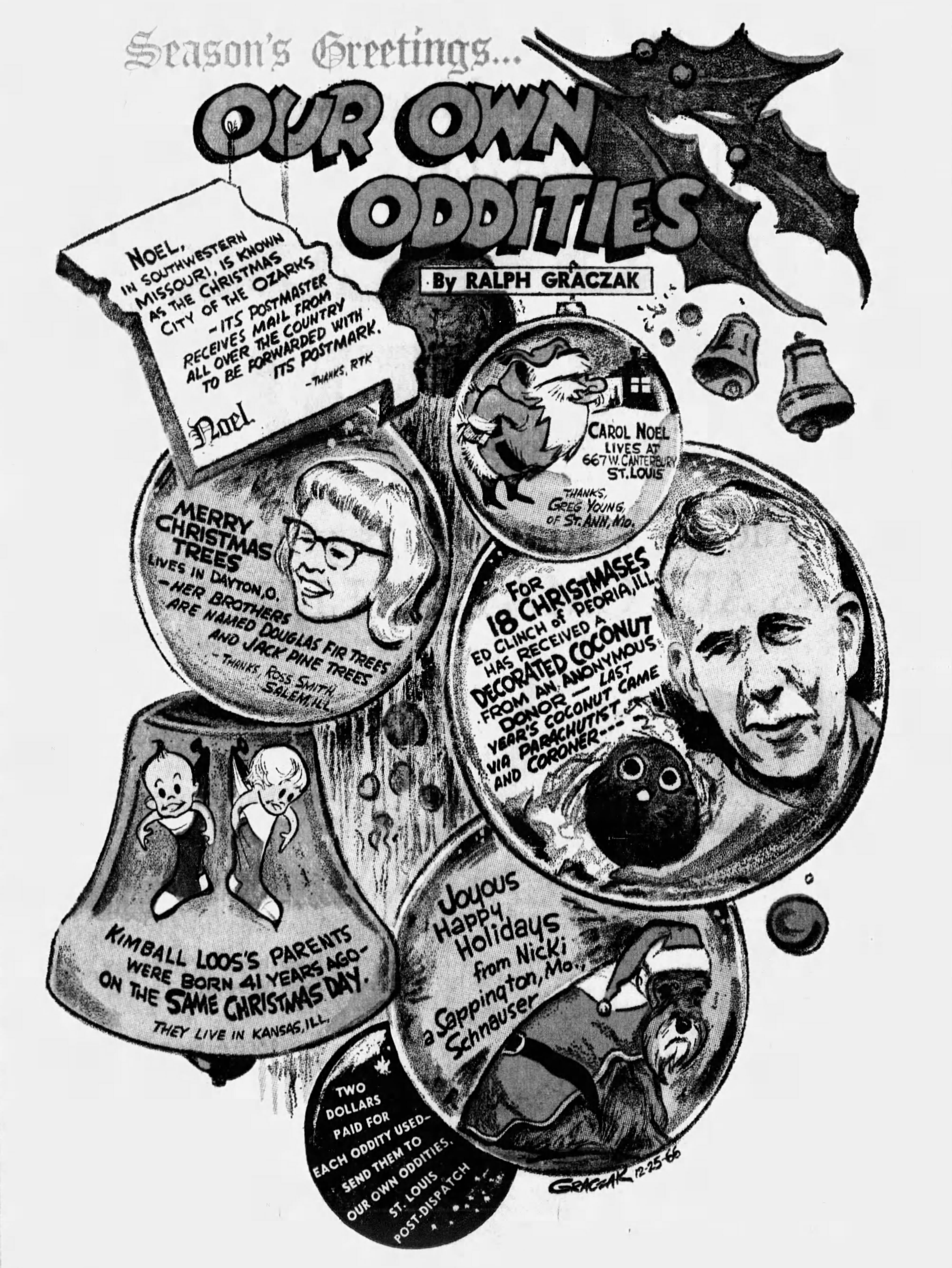 Our Own Oddities, December 25, 1966