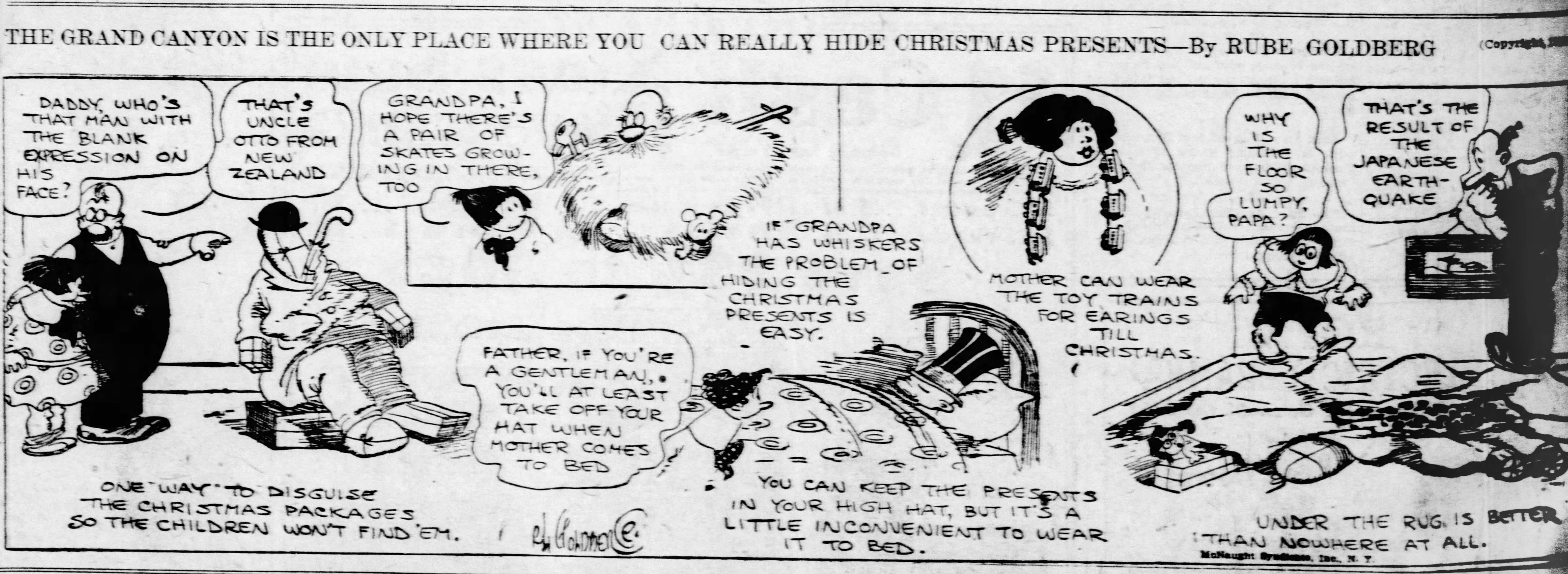 Rube Goldberg, December 21, 1923
