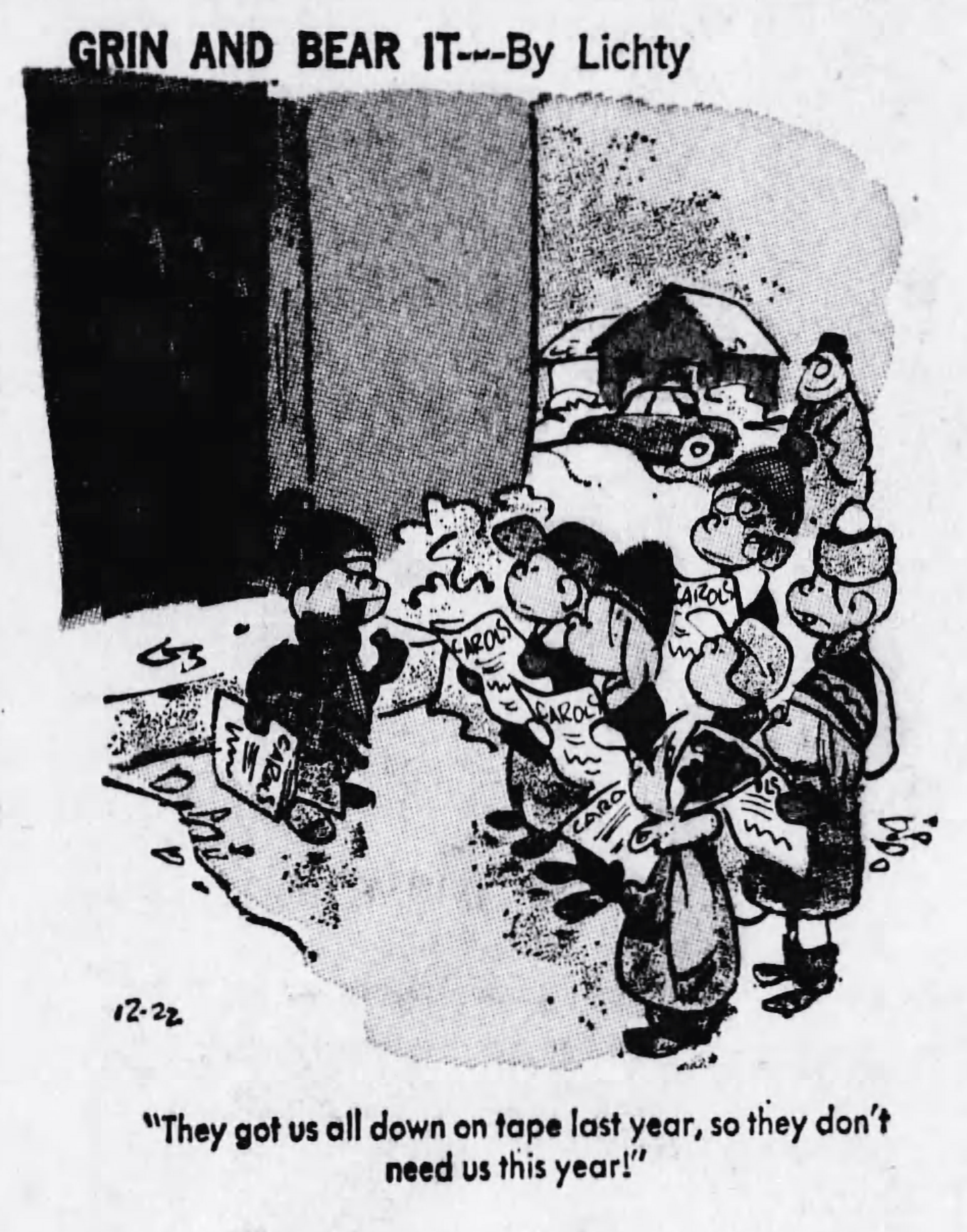 Grin and Bear It, December 22, 1972