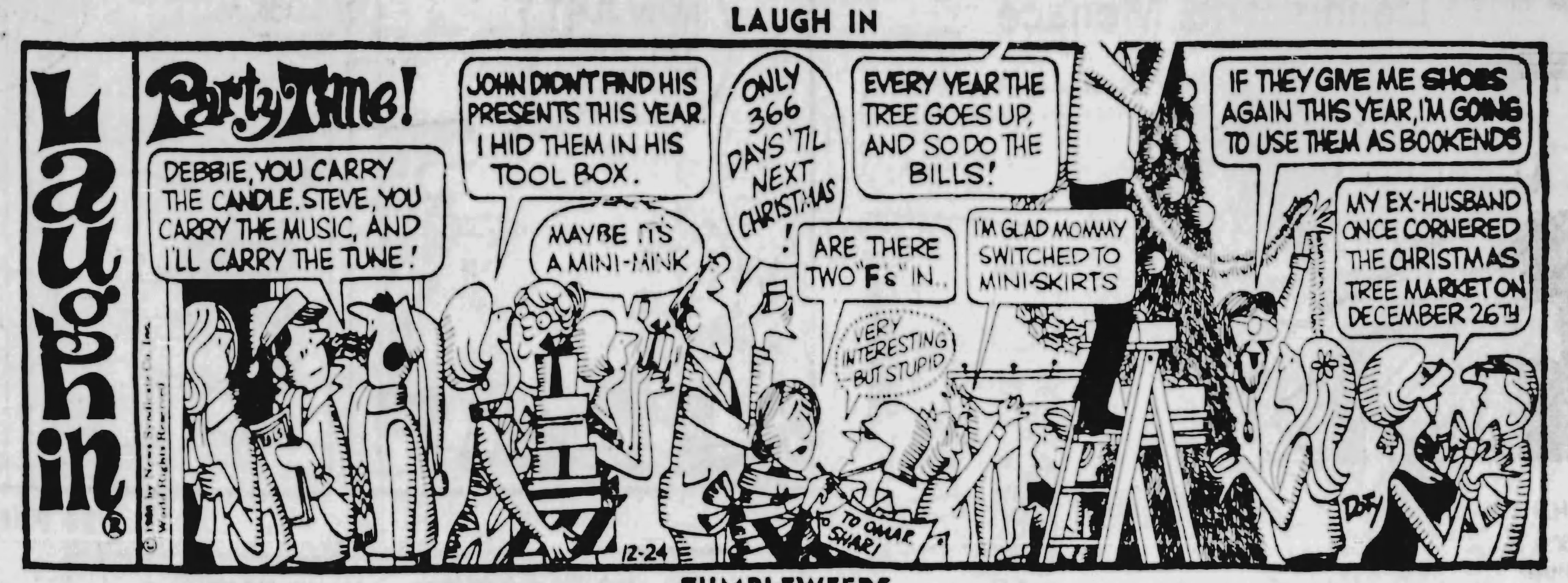 Laugh-in, December 24, 1968