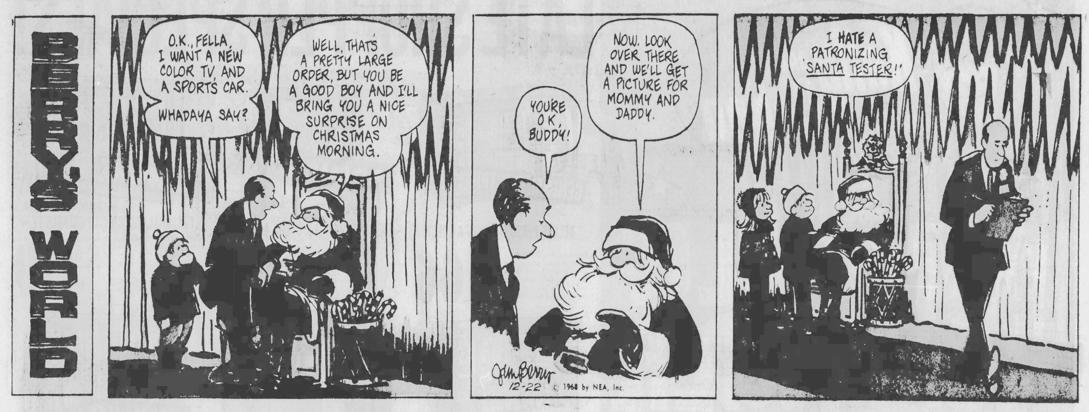 Berry's World, December 22, 1968