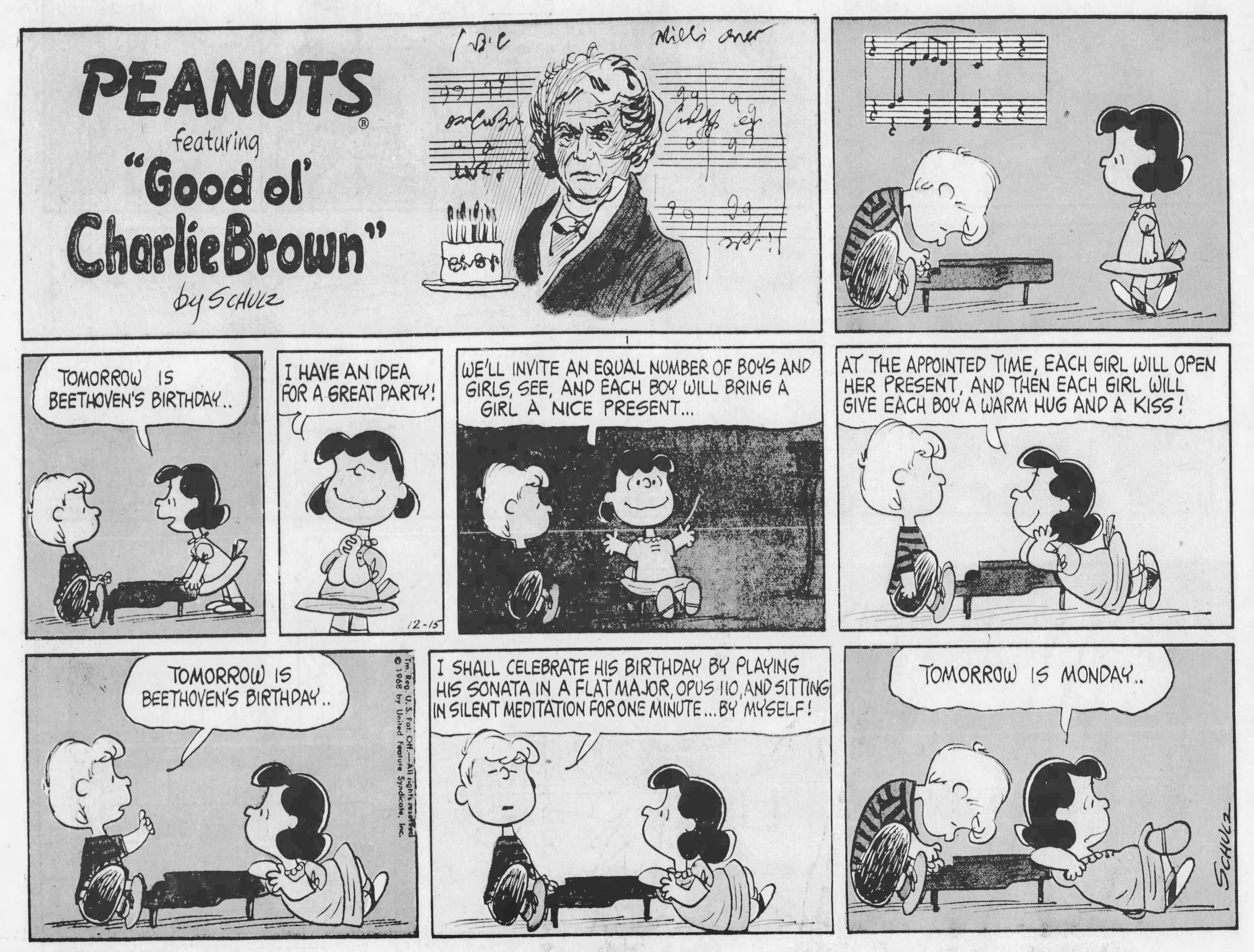 Peanuts, December 15, 1968
