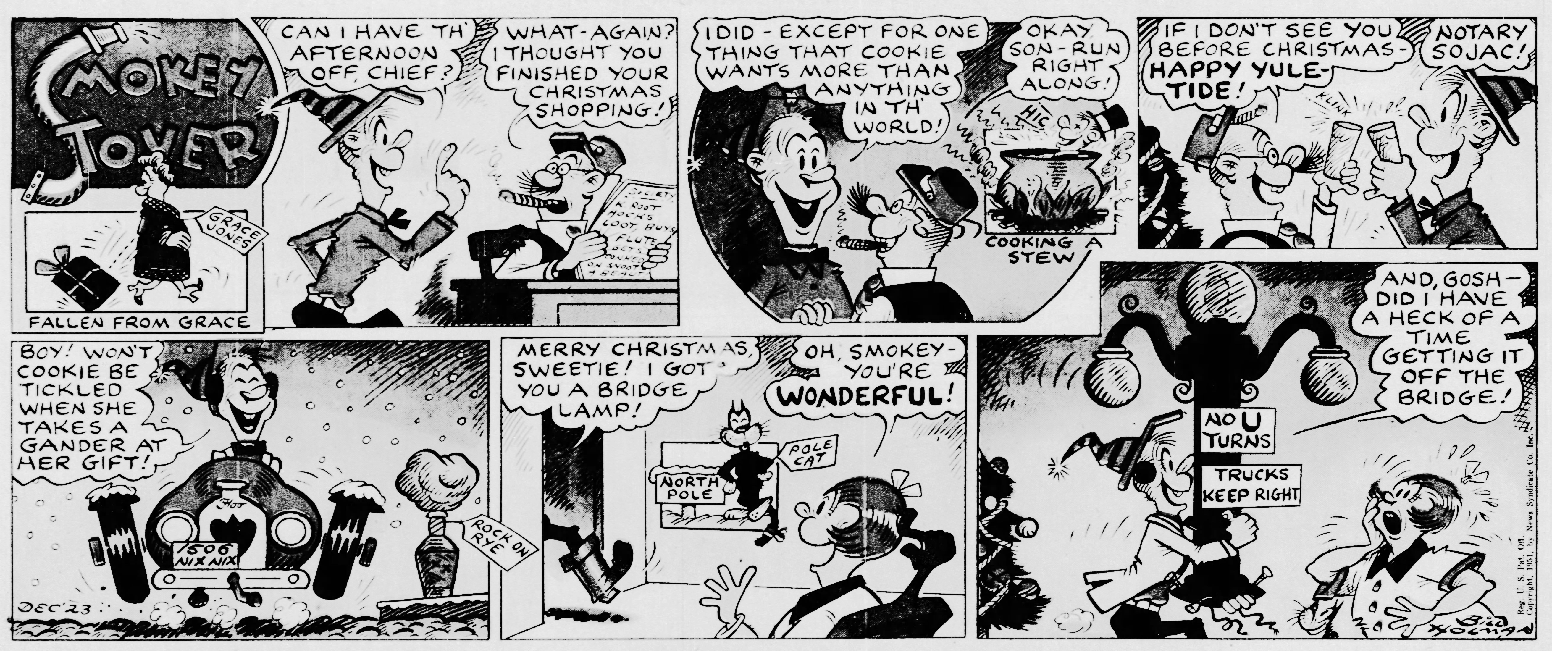 Smokey Stover, December 23, 1951