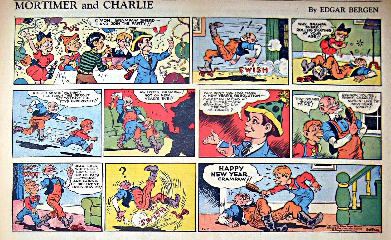Mortimer and Charlie, December 31, 1939